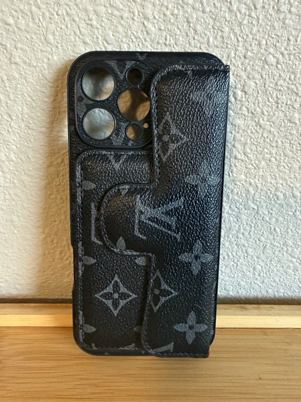 iPhone 15 Pro Max Monogram Wallet Phone Case